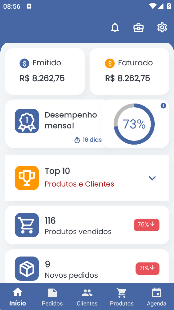 App de For&ccedil;a de Vendas integrado ao Bling