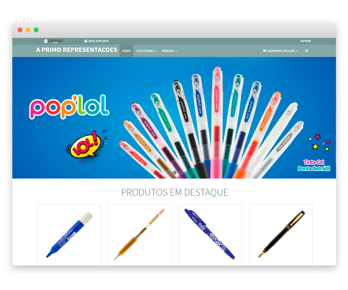 E-commerce B2B / E-cat&aacute;logo integrado ao Bling